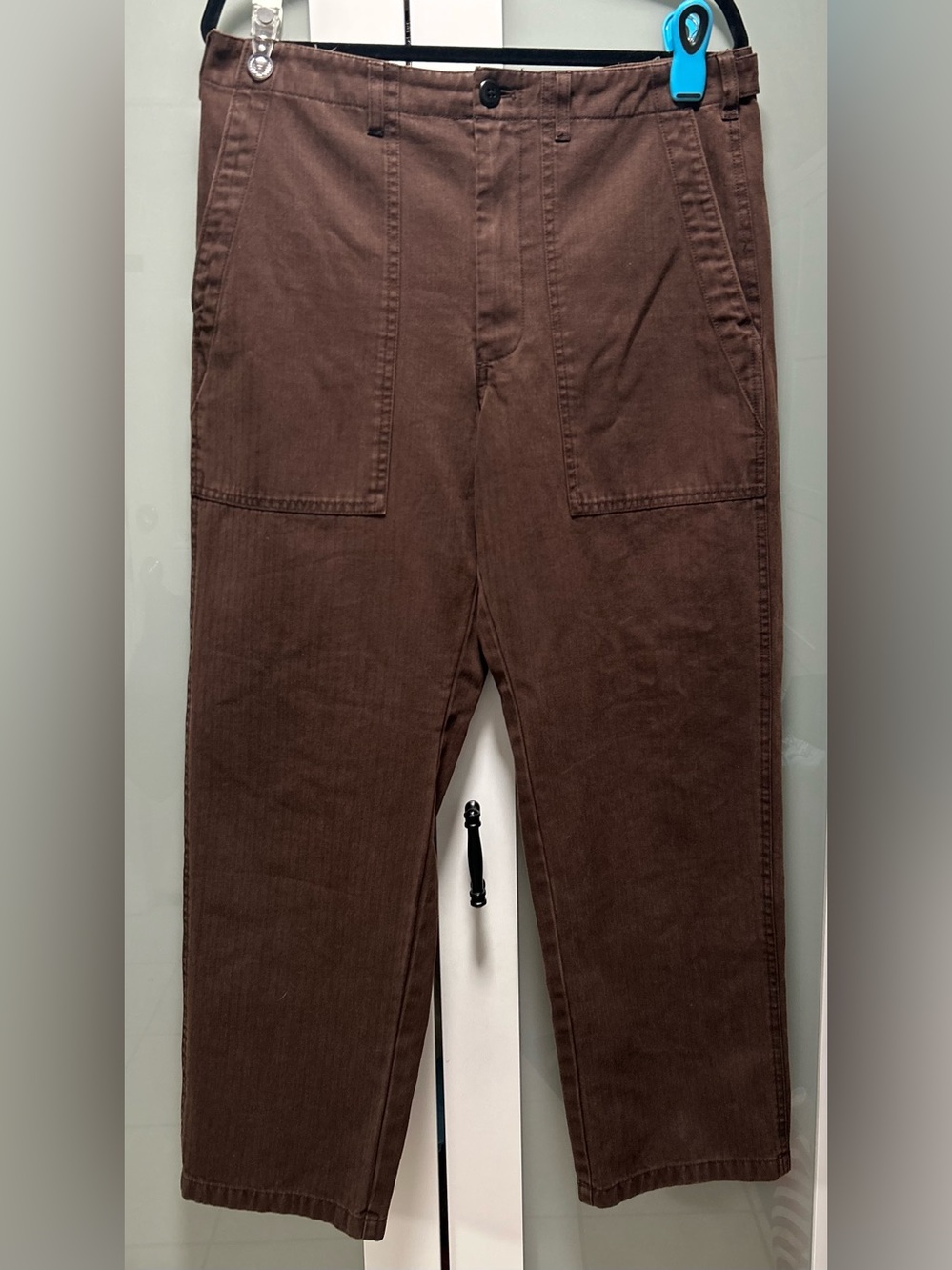 Alex Mill Women’s Brown Field Pants in Herringbone Casual Workwear Size 12
